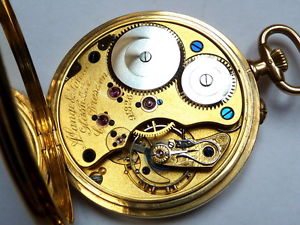 A. Lange & Söhne Kal.41 ultraflach Frackuhr 0.750 Gold Q1a vintage pocket watch
