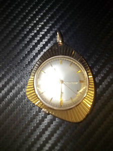 Bulova Accutron Watch ~ 14Kt Gold ~ Pendant Date Watch ~ 44 Grams ~