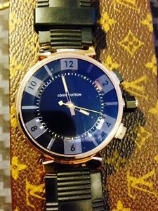 LOUIS VUITTON ROSE GOLD WATCH 18k #46 LIMITED EDITION VERY UNIQUE FOR FATHER DAY