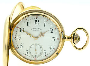 A. Lange & Söhne Glashütte 750/18k Gold Herren Savonette + orig. Box 1.Werkqual.