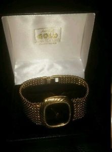 Bueche Girod 9 carat gold mens watch