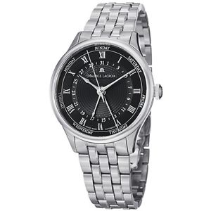 Maurice Lacroix Masterpiece Tradition Five Hands Mens Day Date Stainless Steel A