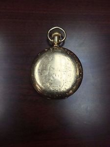 Hampden Watch Co Gold Pocket Watch Gold Filled RARE Vintage