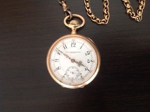 Dillon Wheat & Hancher Co 14k solid gold pocket watch