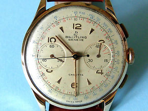 CRONOGRAFO BREITLING CADETTE ORO 18K OVERSIZE 39MM MOV DI MANIFATTURA SPLENDIDO