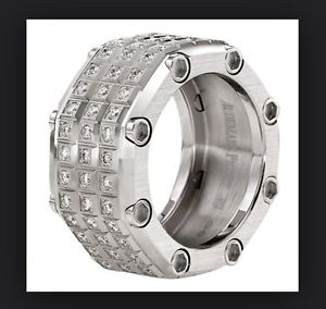 AP AUDEMARS PIGUET Royal Oak Offshore 18K White Gold Full Diamond Ring