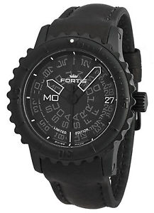Fortis Men's 675.18.81 L.01 B-42 Big Automatic Black Leather Date Wristwatch