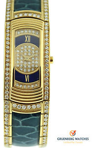 Mauboussin 18k Yellow Gold First Lady Maxi Diamond Bracelet Watch