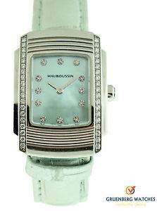 Mauboussin Stainless Steel Fouga Diamond Strap Watch