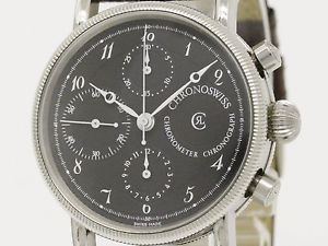 Chronoswiss Chronograph Steel Leather Automatic Mens Watch CH7523 (BF078787)