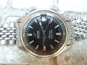 vintage ENICAR sherpa super-DIVE super compressor automatic men's watch