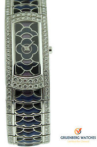 Mauboussin 18k White Gold First Lady Maxi Diamond Bracelet Watch