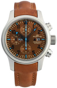 LE Fortis B-42 Aeromaster Blue Horizon Automatic Mens Watch Date 656.10.95 L.28