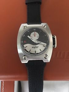 Unique Wyler Zagato 10 days power reserve stainless steel watch prototype