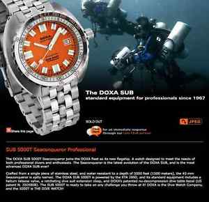 Doxa sub diver plongee 1500m limited