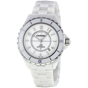 Chanel J12 White Dial Ceramic Automatic Unisex Watch H2981