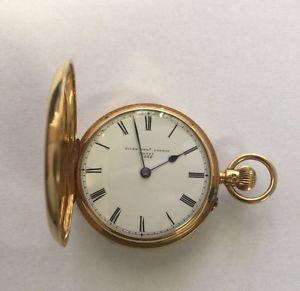 18 karat yellow gold English pocket watch Given Bro's London
