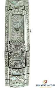 Mauboussin 18k White Gold Diamond Bracelet Watch