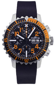 Fortis B-42 Marinemaster Day/Date Automatic Chrono Steel Mens Watch 671.19.49 K
