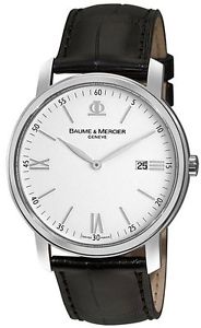 *Baume and Mercier Classima Leather Mens Watch MOA08485
