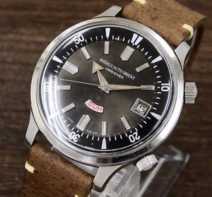 WEEKLY AUTO ORIENT KING DIVER W crown Arrow Hand black dial automatic winding