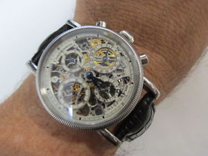 Very Rare Chronoswiss Opus Solid Stainless ALL Skeleton Automatic 38mm CH-7523