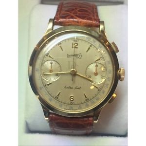 eberhard extra fort originale perfetto oro 18 kt 1950 40 MM