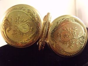 Vintage Waltham 14K Solid Yellow Gold 56mm Hunter Pocket-Watch 153.3 Grams 1800s