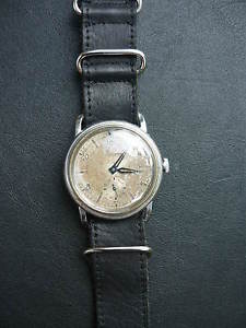 Vintage oversize 41 mm Record military aviator’s watch WWII 1940's or 1930’s