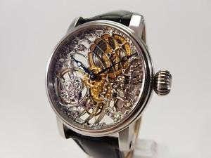 Watch Tourby Skeleton hand engraved Swiss Made ETA UNITAS 6498