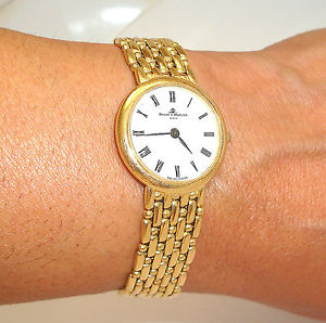 Estate 18K Yellow Gold Baume & Marcier Geneve Lady's Watch 1.5 Oz Fine Watches