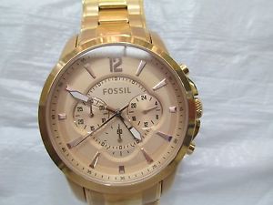 Fossil Grant Rose Gold-Tone Chronograph