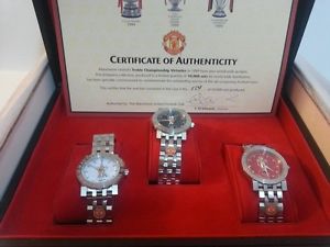 Manchester United UEFA FA Premiership Cup Treble Champion Victories Watch Set image 1
