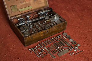 Antique BTM 8mm Watchmakers Precision Lathe Plus Many Extras, Made in Letchworth