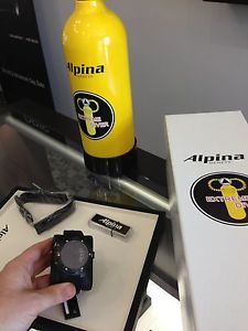 Alpina Mens Extreme Diver Black $3500 Retail