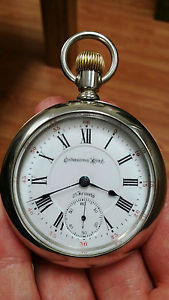 Beautiful Columbus King 23j Pocket Watch