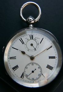 Pocket Watch heavy with up/down winding indicator, fusee, John Sizer Grimsby