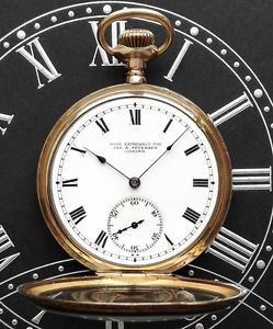 Very rare Gruen Assman high grade pocket watch