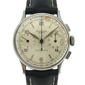 Vintage UNIVERSAL Geneve Uni-Compax Chronograph Mens Watch, Cal. 285, Ref.224100
