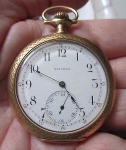 Antique Waltham Pocket Watch, A.W.W.Co.1895, 17J,14K Solid Gold Case, Very Hvy!