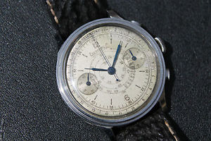 EBERHARD PRE EXTRA FORT cal.16000 orologio watch rare crono slitta chronograph