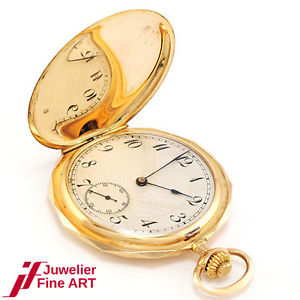 3-Deckel Taschenuhr aus 585 Gelbgold - Handaufzug