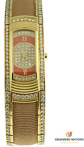 Mauboussin 18k Yellow Gold First Lady Maxi Diamond Bracelet Watch