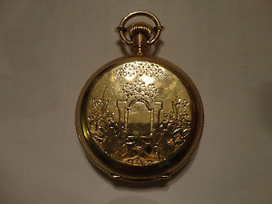 Agassiz Gold Pocket watch Hunter Case