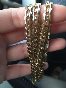 14k Cuban Curb Chain Necklace