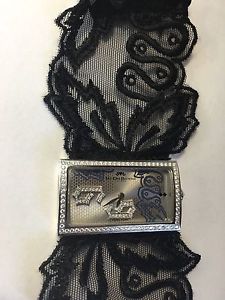 Van Der Bauwede Black Lace 69 Watch with Diamonds