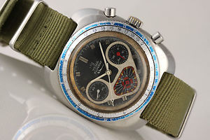 Yema Flygraf Vintage chronograph Pilot's Technical cult watch! Valjoux 7736!