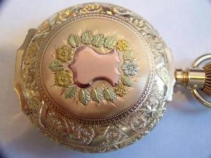 Very Rare & Beaitiful Solid 14K Gold HAMILTON 17J Pocket watch 1902 MINT* TESTED