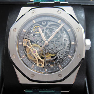 Audemars Piguet 15407ST.OO.1220ST.01 Royal Double Wheel Skeleton Openworked NEW