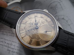 ANTIQUE SILVER DIAL HAND ENGRAVED IN 1800s SWISS MADE ETA UNITAS 6498 MOVEMENT